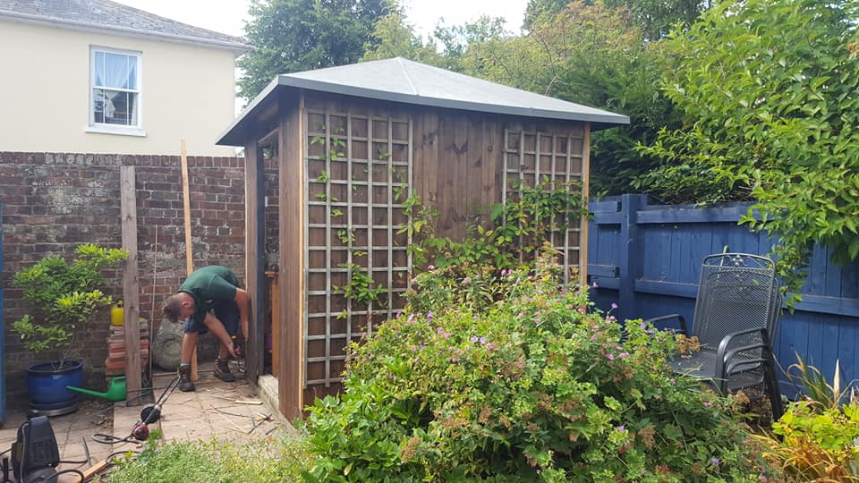 Shed after repair and maintenance