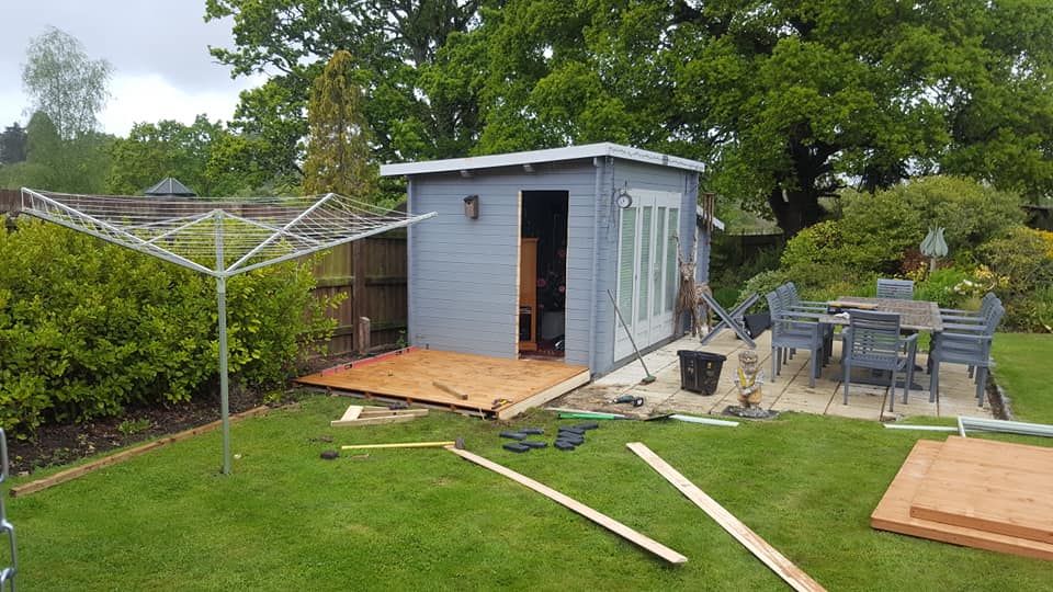 Garden building repaired and made secure